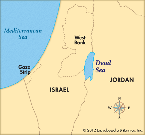 The Dead sea Map
